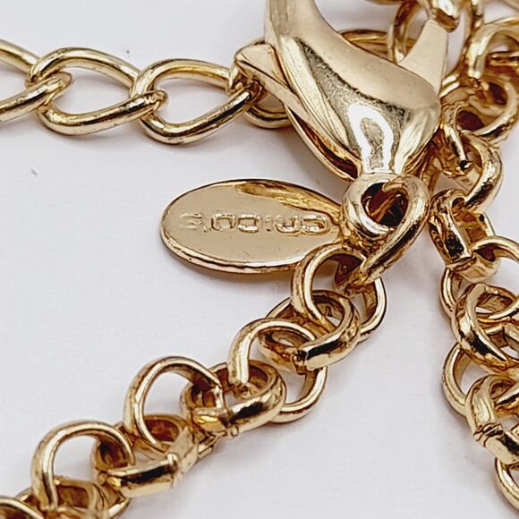 Chico’s Openwork Pendant Necklace & Matching Post Earrings Jewelry Set - Picture 6 of 7